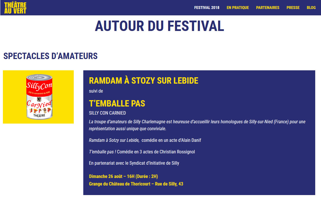 2018 08 Festival theatre Belgique